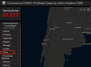 El primer infectado de coronavirus en Chile
