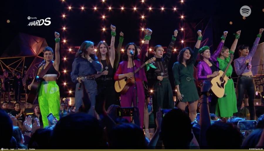 M&uacute;sica sin g&eacute;nero: Spotify Awards apoy&oacute; al movimiento #UnD&iacute;aSinNosotras