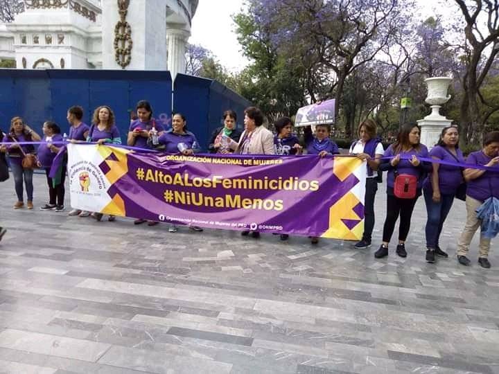 Ya basta de violencia: Cadena Feminista en la CDMX