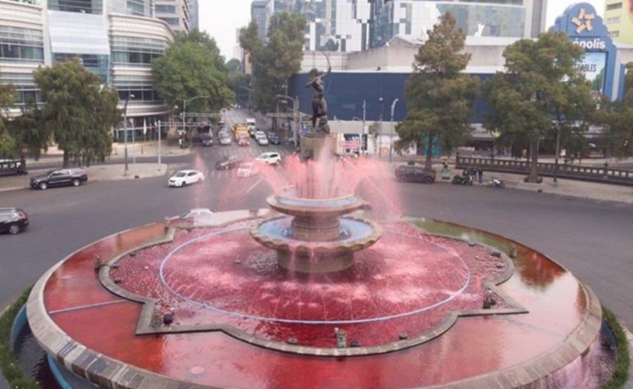 Tiñen de rojo el agua de La Diana Cazadora