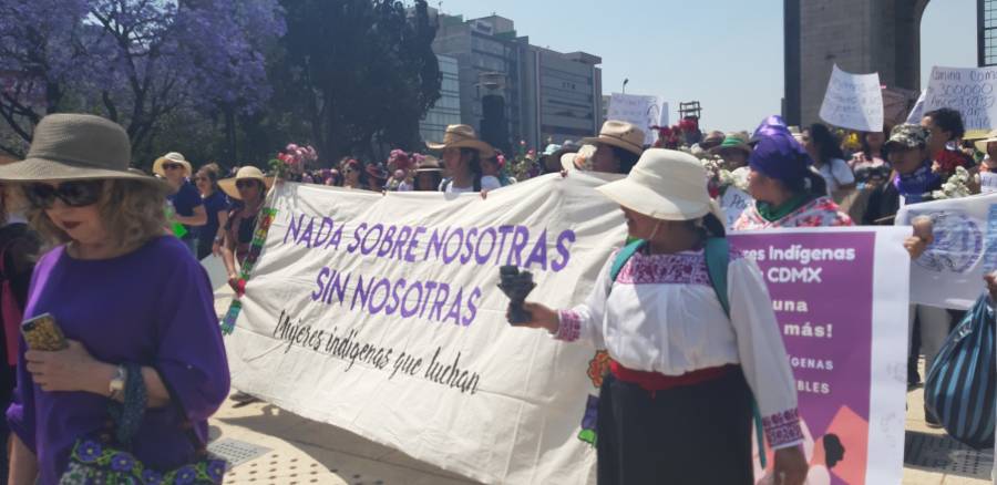 Se lleva a cabo marcha por el #DíaInternacionaldelaMujer en CDMX