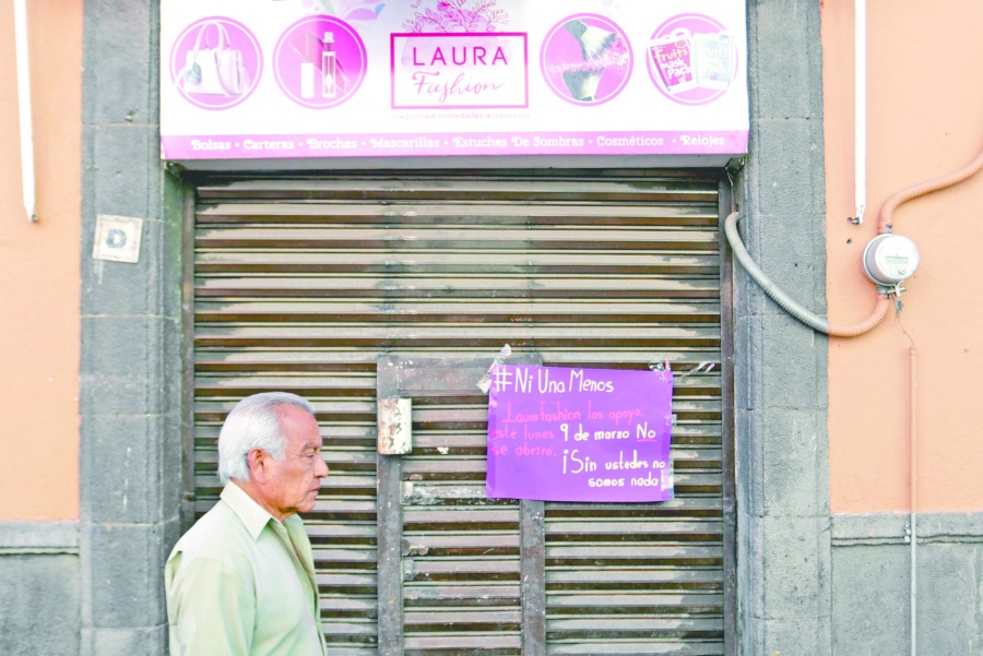 Puebla: Soledad de un día sin ellas