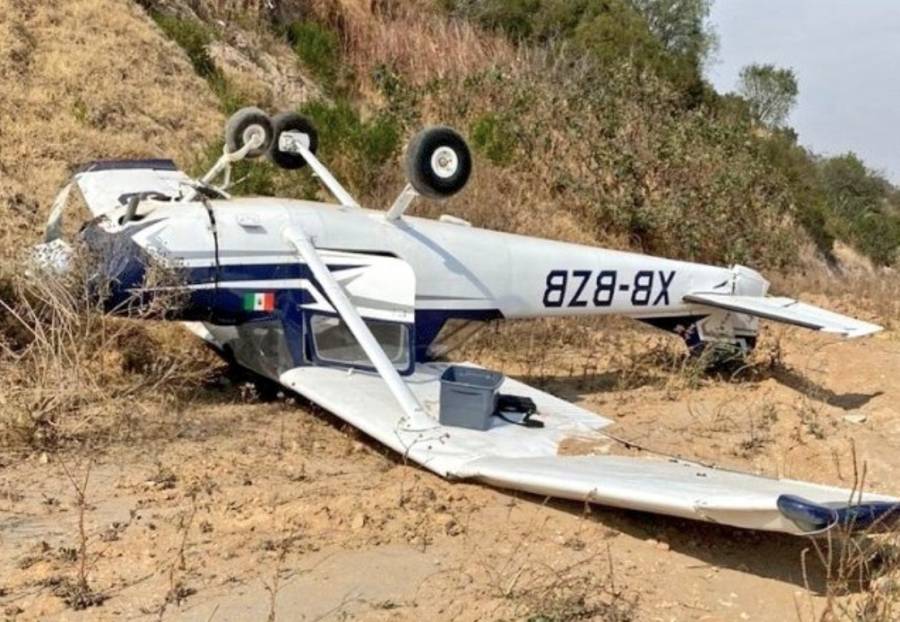 Avioneta se desploma en Atizapán de Zaragoza