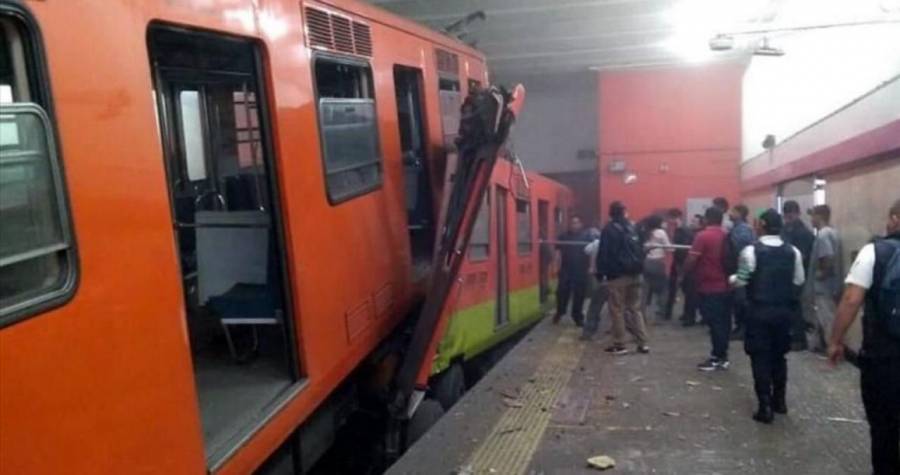 Sin servicio 4 estaciones del Metro tras choque de trenes en Tacubaya