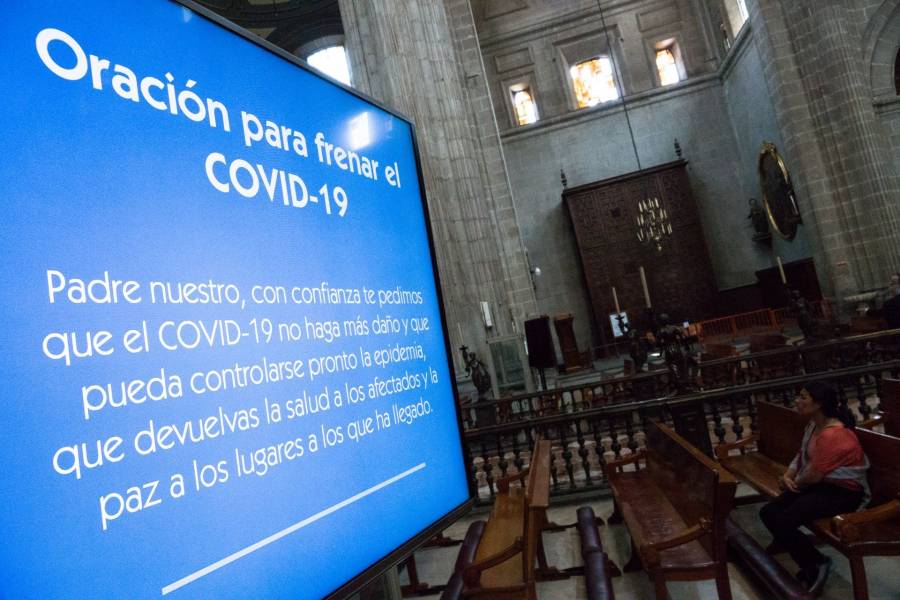 Catedral Metropolitana vac&iacute;a por coronavirus