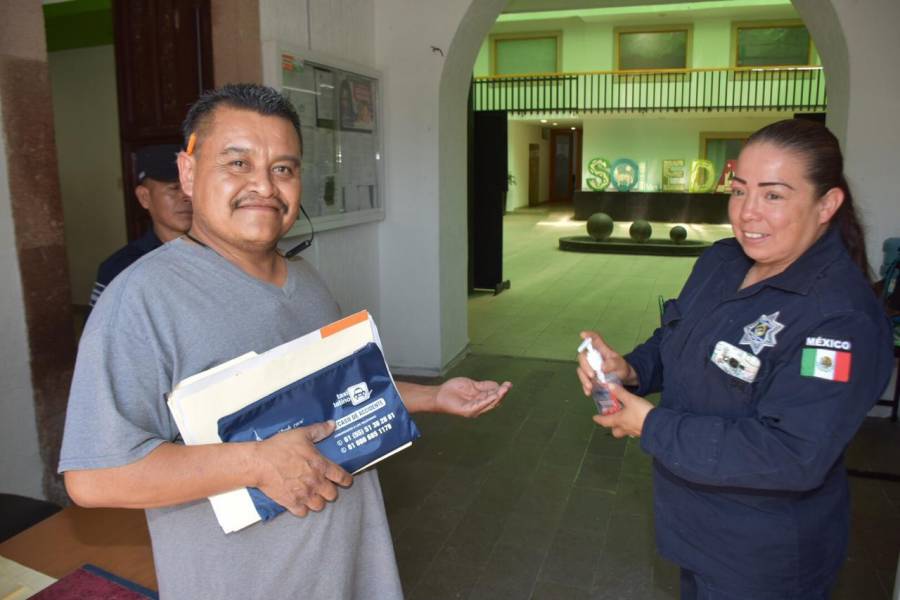 Refuerzan campaña de prevención ante el Covid-19 en ayuntamiento de Soledad