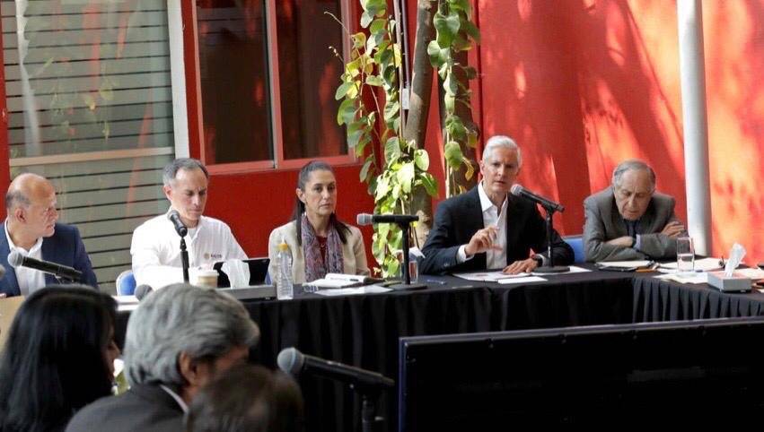 Sheinbaum y Del Mazo se reúnen para definir acciones contra el Covid-19