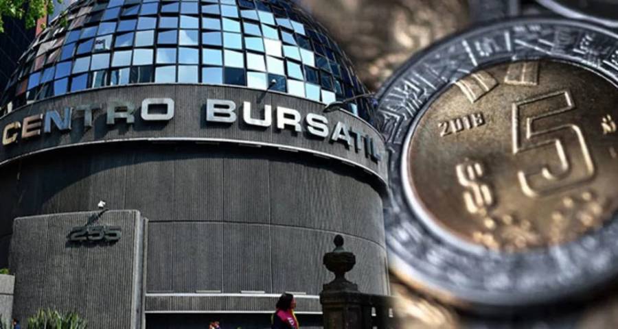 BMV cayó 3.81 por ciento; el peso rompió la barrera de los 25 dólares