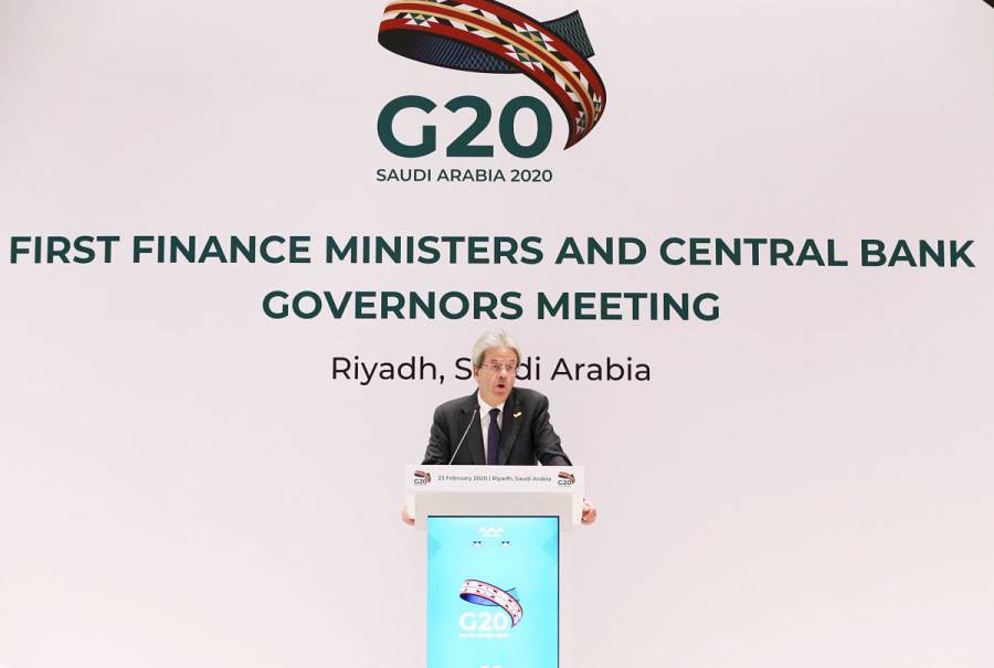 Por teleconferencia, sesión de ministros del G20