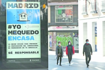 Espa&ntilde;a vive jornada  m&aacute;s mort&iacute;fera por Covid