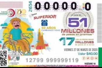 Cancela Loter&iacute;a Nacional sorteos del 29 de marzo al 19 de abril