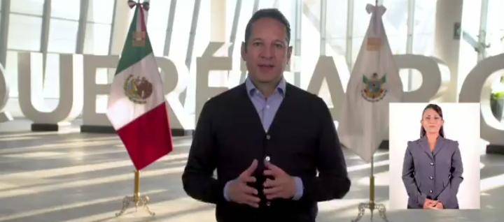 Gobernador de Querétaro da positivo a Covid-19