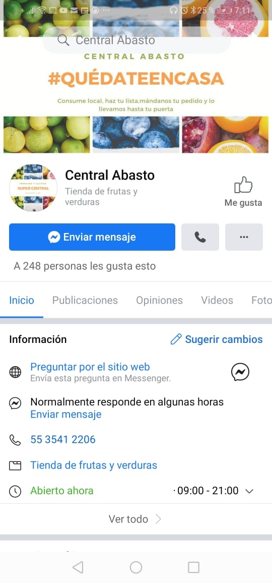 Ante pandemia, usan redes para vender fruta...
