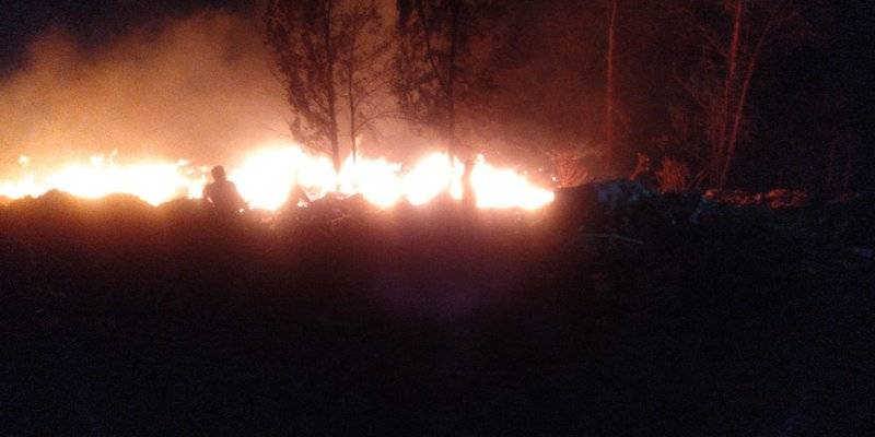 Se registra incendio en la zona del Cerro de la Estrella, alcaldía Iztapalapa
