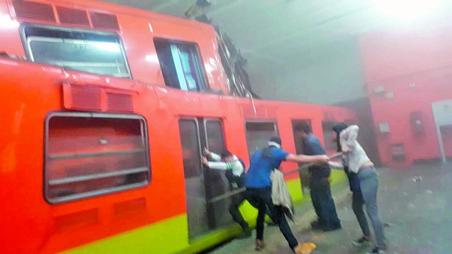 Choque de convoyes fue omisión de chofer: Metro