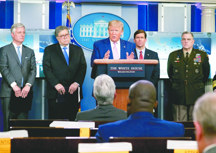 Trump lanza operación antidrogas  con Nicolás Maduro en la mira