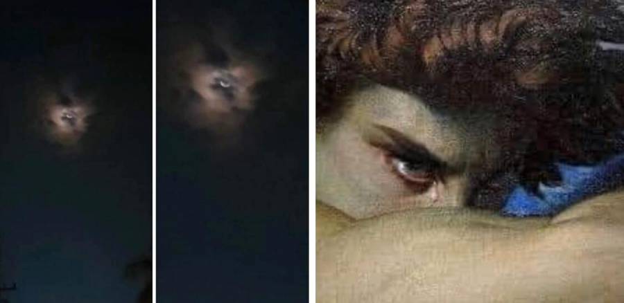 Internautas confunden una foto de la luna entre nubes con Lucifer