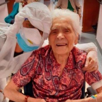Con 104 a&ntilde;os de edad, mujer italiana vence al Covid-19