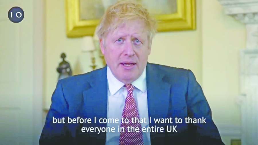 Boris Johnson: “Me salvaron la vida”