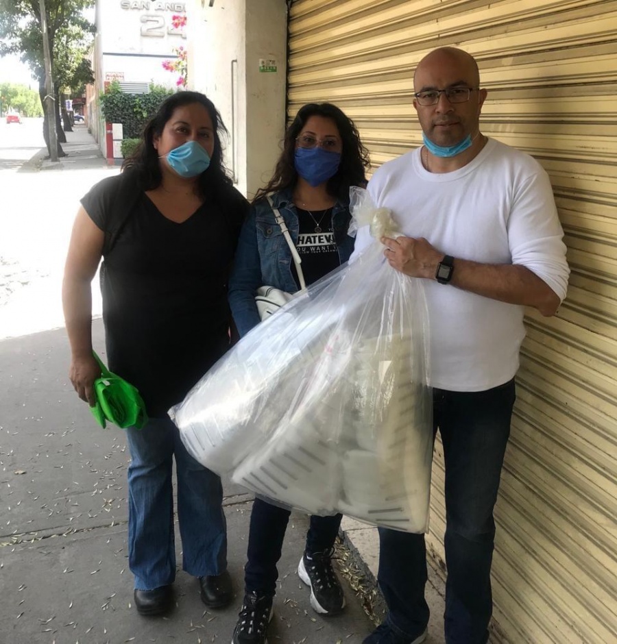 Instalan centro de acopio de cubrebocas en la raza 