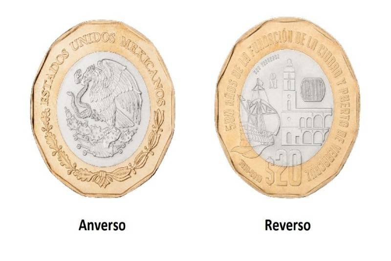 Pone Banxico en circulación nueva moneda de 20 pesos
