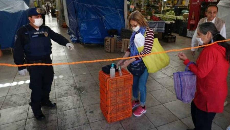 Intensificación sanitización y vigilancia en mercados y tianguis de Coyoacán