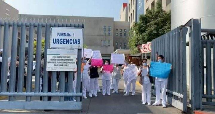 Protesta de personal medico en ISSSTE de Morelos