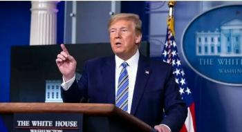 Trump asegura que Estados Unidos es el pa&iacute;s con m&aacute;s pruebas de Covid-19 realizadas