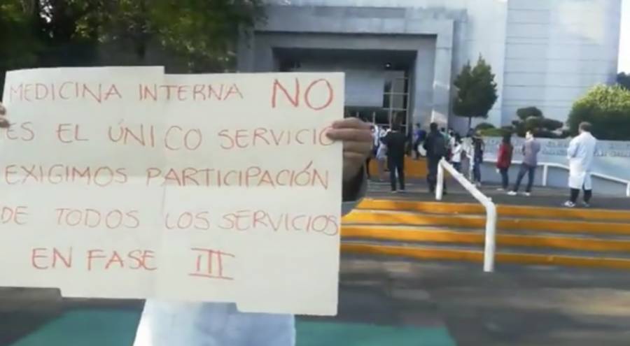 Protesta por escasas de personal en el Gabriel Mancera del IMSS