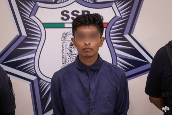Detiene Secretaría de Seguridad Pública de Puebla  a “El niño”