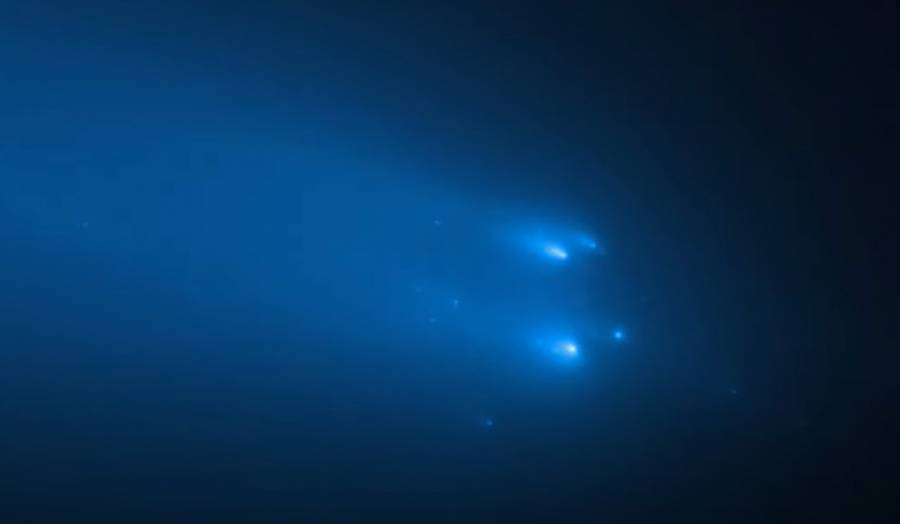 Telescopio Hubble capta desintegraci&oacute;n del cometa ATLAS