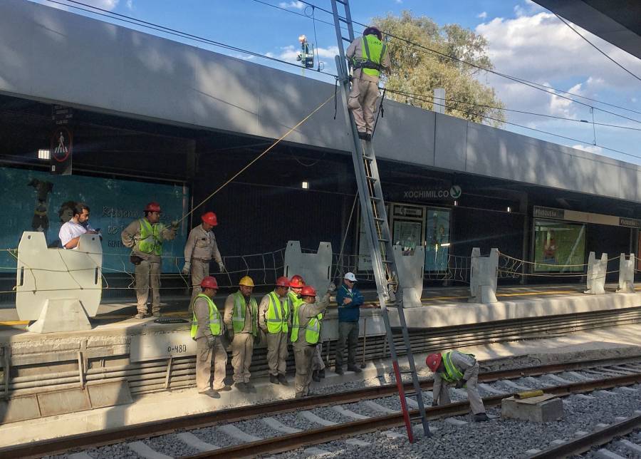 Inician trabajos de mantenimiento en vías del Tren Ligero