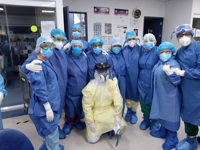 Sacerdotes visitan a infectados por Covid-19 en Hospital General