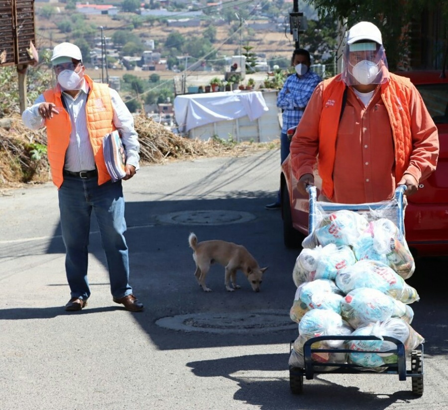 Milpa Alta inicia entrega de apoyos alimentarios a familias