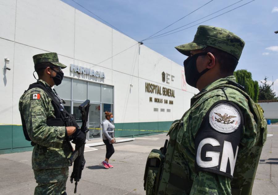 41 HOSPITALES PARA ATENDER CASOS DE COVID-19 EN EDOMÉX, RESGUARDADOS POR GUARDIA NACIONAL