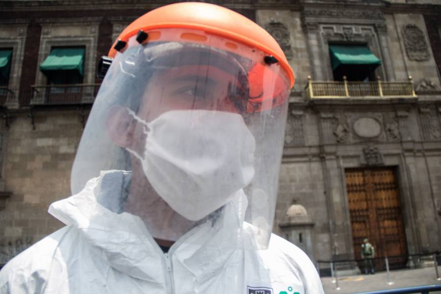 Sanitizan zonas de alto riesgo en Magdalena Contreras
