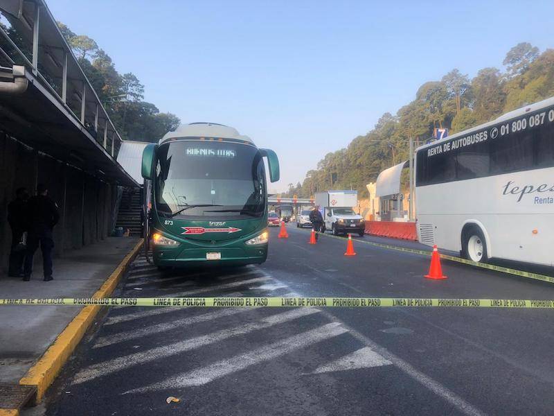 Asalto a un autobús en la México-Toluca deja un muerto y dos heridos