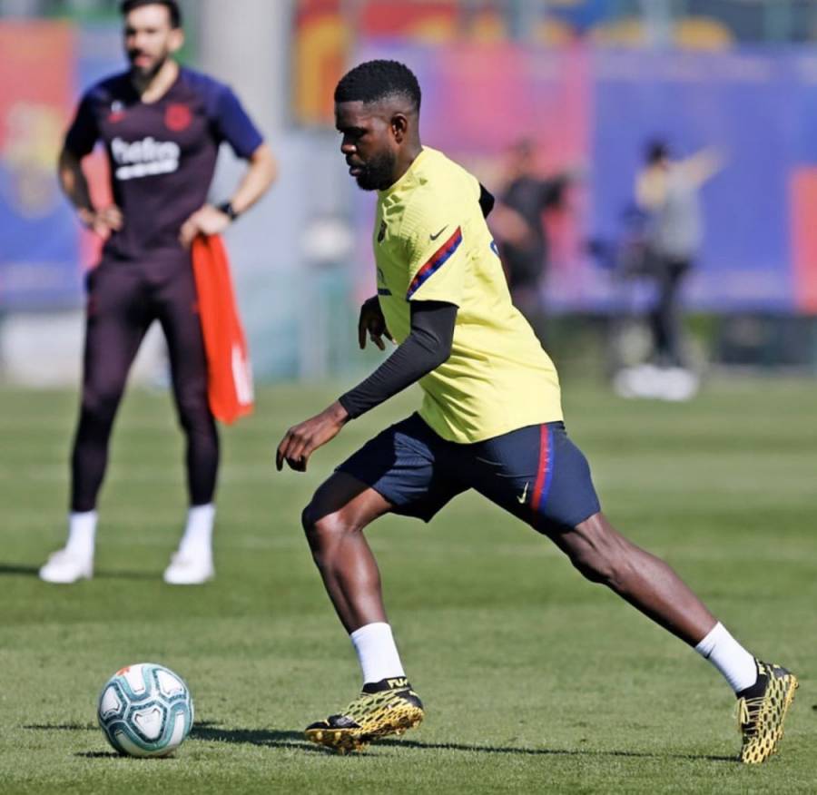 Samuel Umtiti, primer lesionado del Barcelona tras confinamiento
