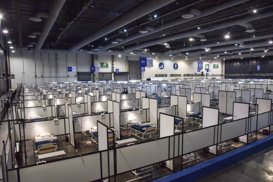 Reportan cinco personas convalecientes por Covid-19 en el Centro Citibanamex