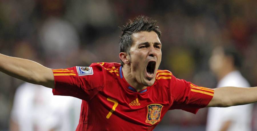 David Villa negó que quisiera de salir del Valencia cuando lo vendieron al Barcelona