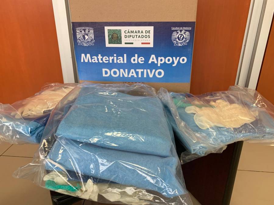 UNAM ENTREGA 50 MIL KITS DE PROTECCION A MÉDICOS RESIDENTES ADQUIRIDOS CON APOYO DE LA CÁMARA DE DIPUTADOS