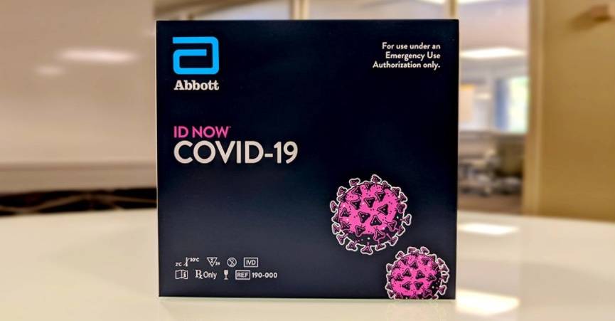 Prueba Abbott para detectar Covid-19, estaría omitiendo la mitad de casos positivos