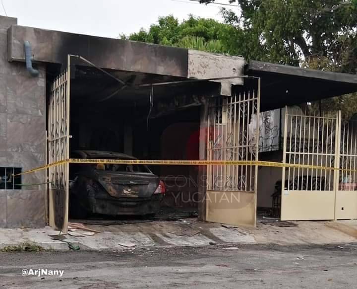 Agreden a enfermera en Yucatan, incendian su casa y auto