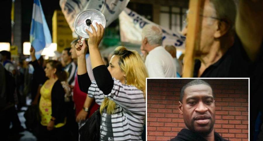 Por toque de queda en Washington protestan con cacerolas la muerte de George Floyd