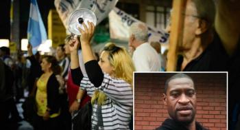 Por toque de queda en Washington protestan con cacerolas la muerte de George Floyd