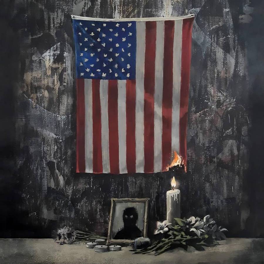 Banksy le rinde homenaje a George Floyd
