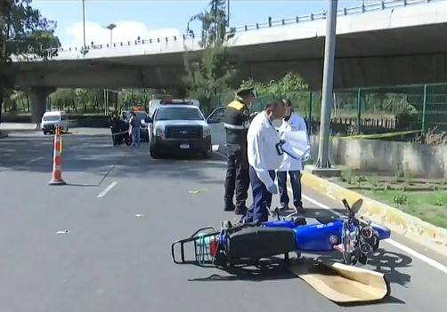 Fallece por accidente motociclista en Periférico y Reforma