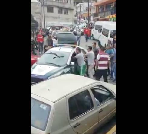 Sujeto dispara desde una patrulla de la SSC y hiere a un hombre en la cabeza en Cuajimalpa