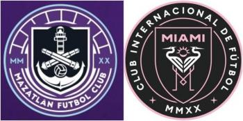 Internautas se&ntilde;alan similitud entre escudo del Inter de Miami y el Mazatl&aacute;n FC