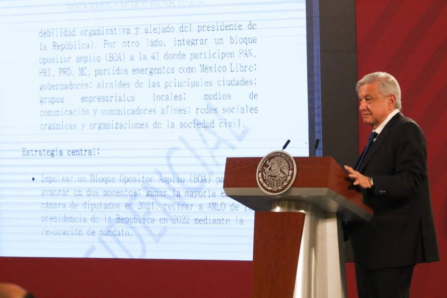 Ellos son quienes conforman el Bloque Opositor, expuesto por AMLO